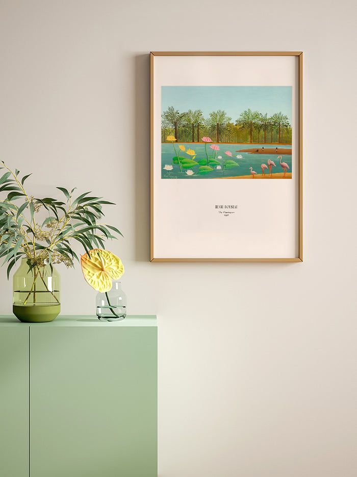 Henri Rousseau Les Flamants - Art Print  Poster