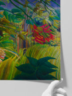Henri Rousseau Tiger in a Tropical Storm (Surprised!) - Art Print