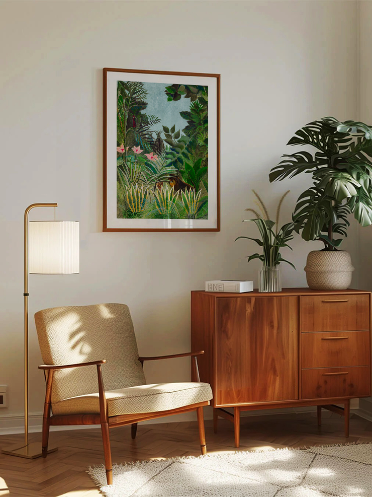 Henri Rousseau The Equatorial Jungle - Art Print  Poster