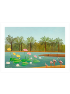 Henri Rousseau Flamingolar - Art Print