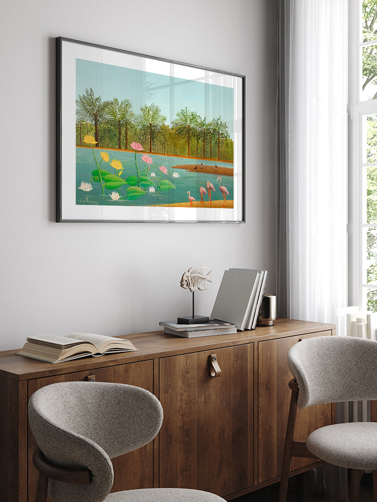 Henri Rousseau Flamingolar - Art Print Ürün ikincil görseli