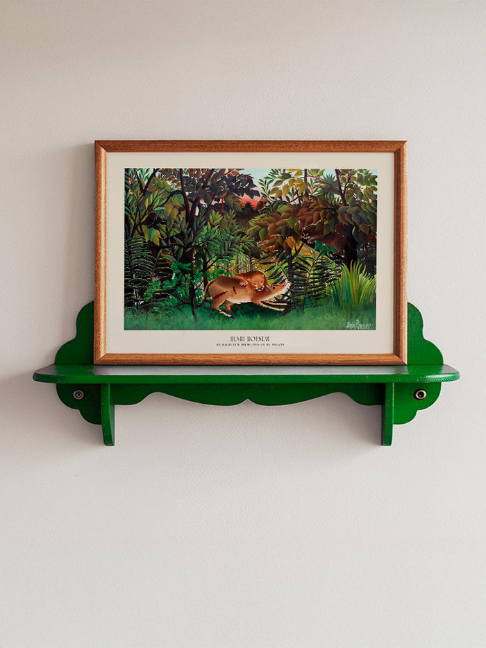 Henri Rousseau The Hungry Lion Throws Itself on the Antelope - Art Print  Poster