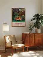 Henri Rousseau Aç Aslan Antilopun Üzerine Atlıyor - Art Print