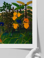 Henri Rousseau Aslanın Yemeği - Art Print