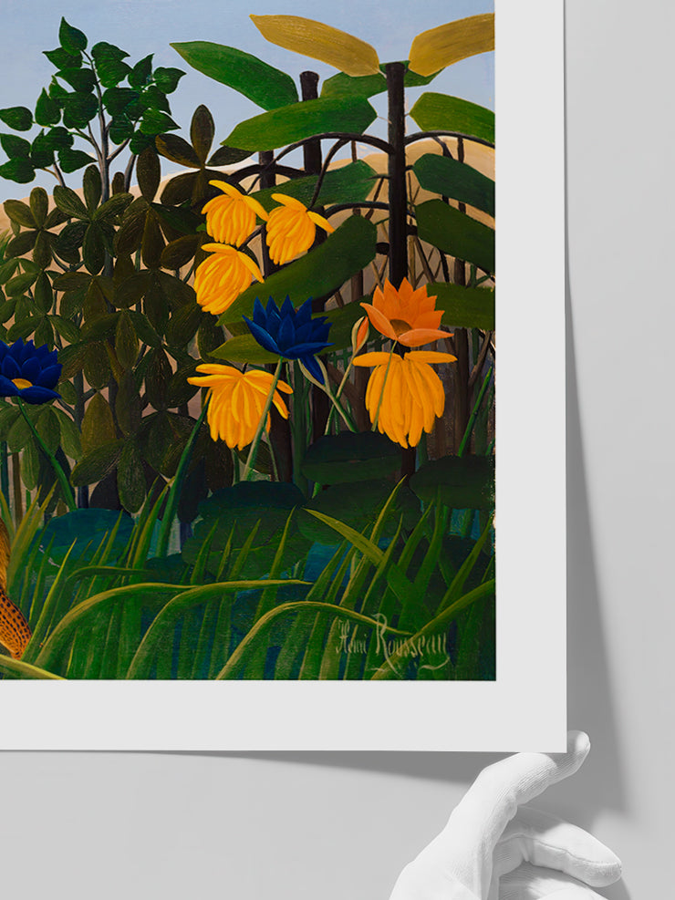 Henri Rousseau Aslanın Yemeği - Art Print