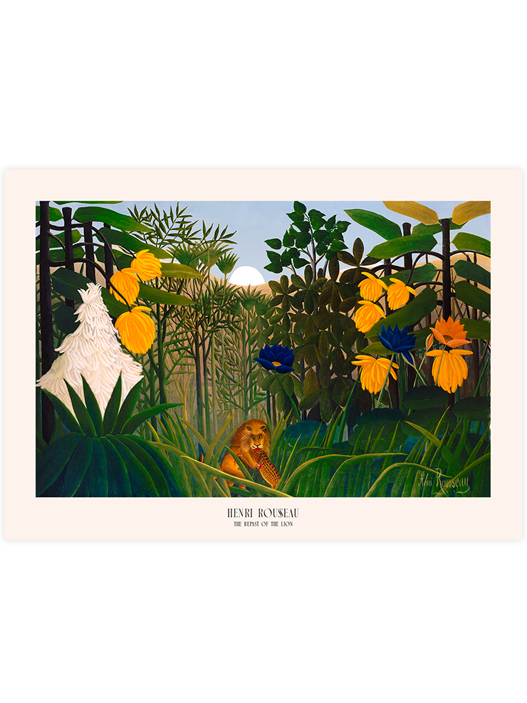 Henri Rousseau The Repast of the Lion - Art Print