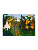 Henri Rousseau Aslanın Yemeği - Art Print