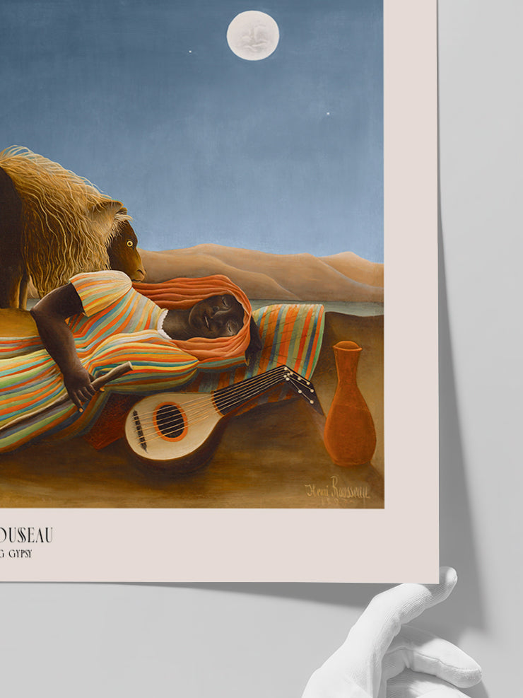 Henri Rousseau The Sleeping Gypsy - Art Print  Poster