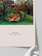 Henri Rousseau The Hungry Lion Throws Itself on the Antelope - Art Print