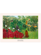 Henri Rousseau Tropical Forest with Monkeys - Art Print