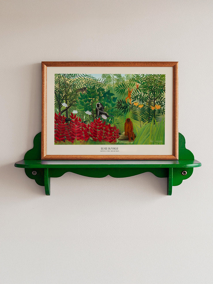 Henri Rousseau Tropical Forest with Monkeys - Art Print Ürün ikincil görseli