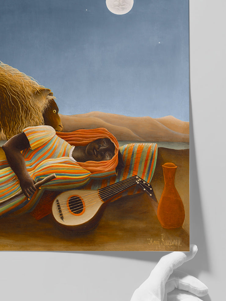 Henri Rousseau Uyuyan Çingene - Art Print