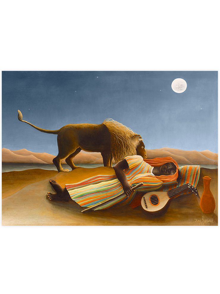 Henri Rousseau Uyuyan Çingene - Art Print