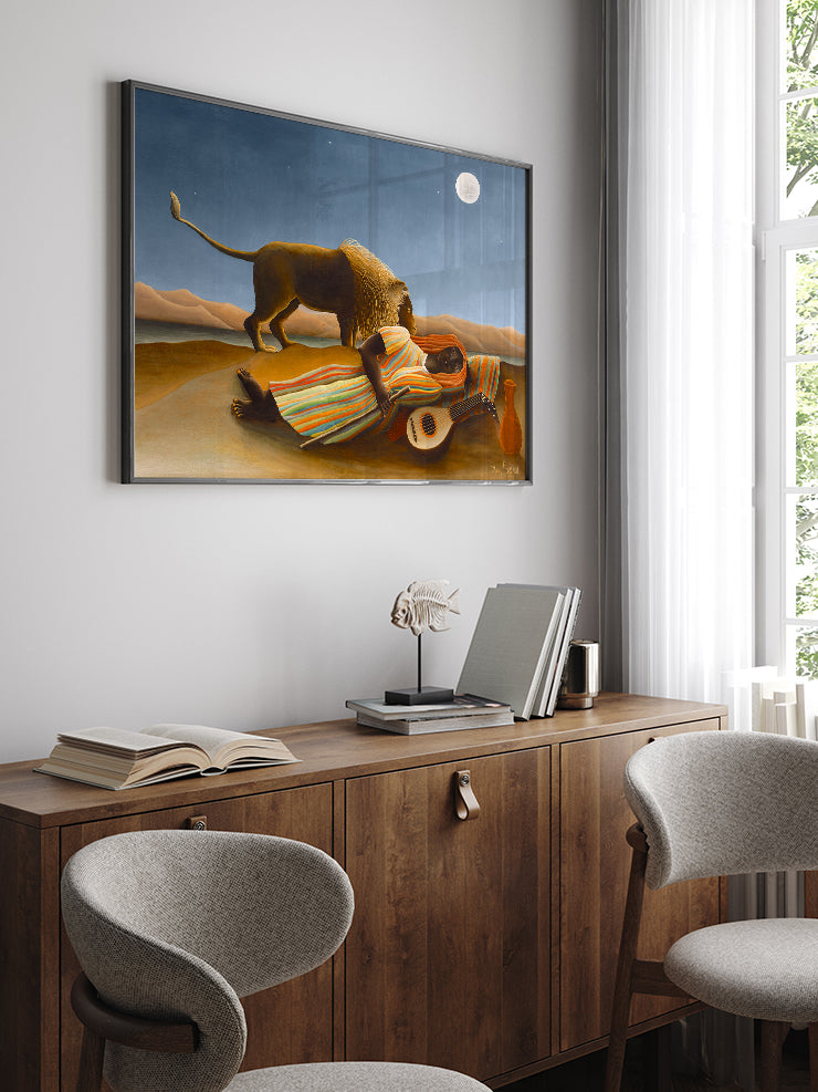 Henri Rousseau Uyuyan Çingene - Art Print