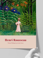Henri Rousseau Egzotik Bir Ormanda Gezen Kadın - Art Print