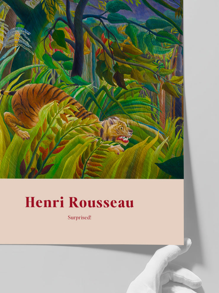 Henri Rousseau Surprised - Art Print  Poster