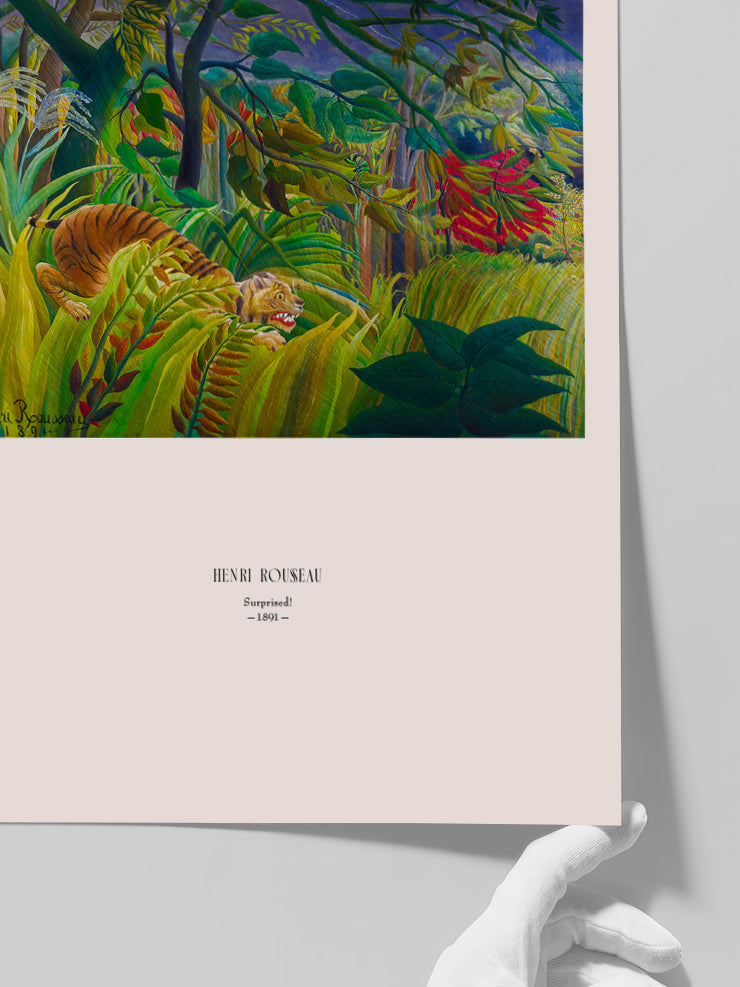 Henri Rousseau Surprised - Art Print