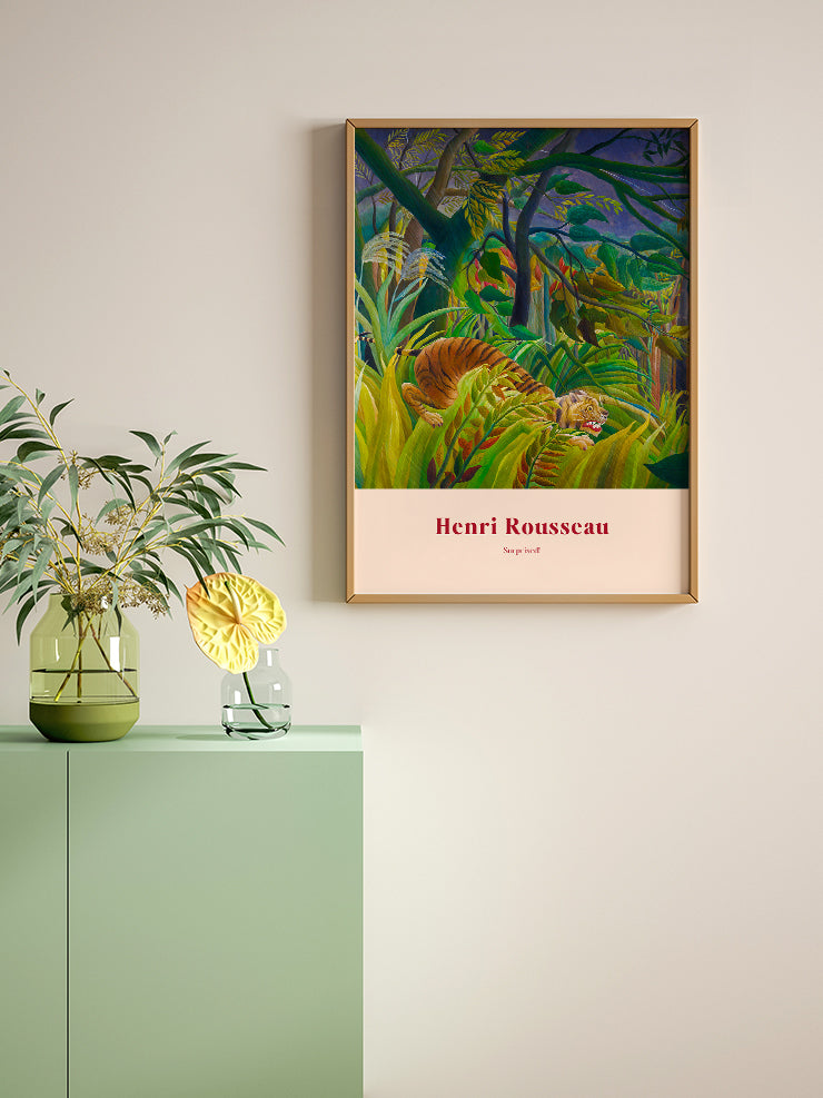 Henri Rousseau Surprised - Art Print  Poster