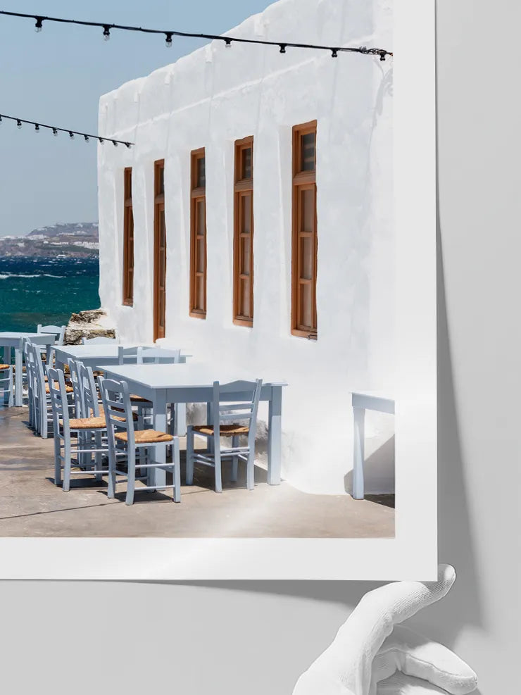 Akdeniz mimari fotoğraf posteri