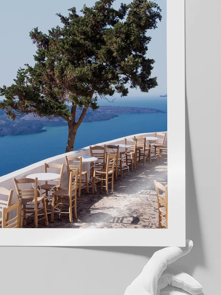 Akdeniz temalı sanat posteri