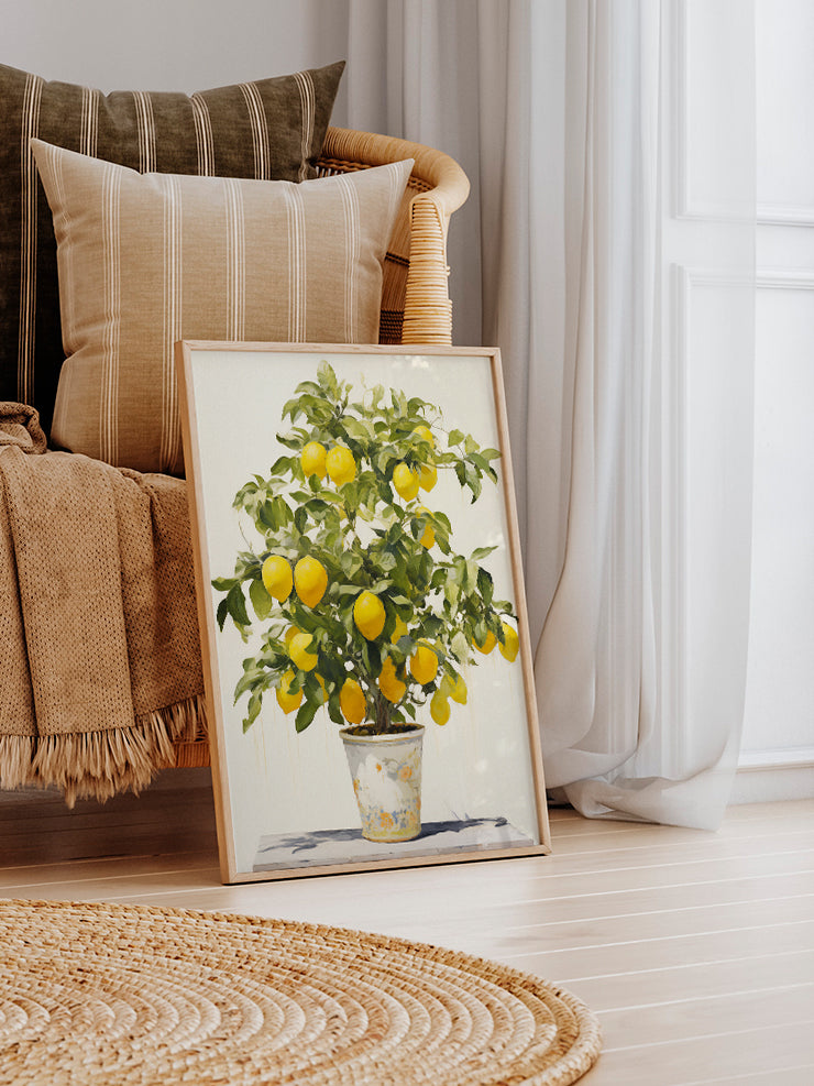 Saksıda Limon Ağacı - Art Print  Poster