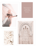 Beige Ensemble Poster Seti