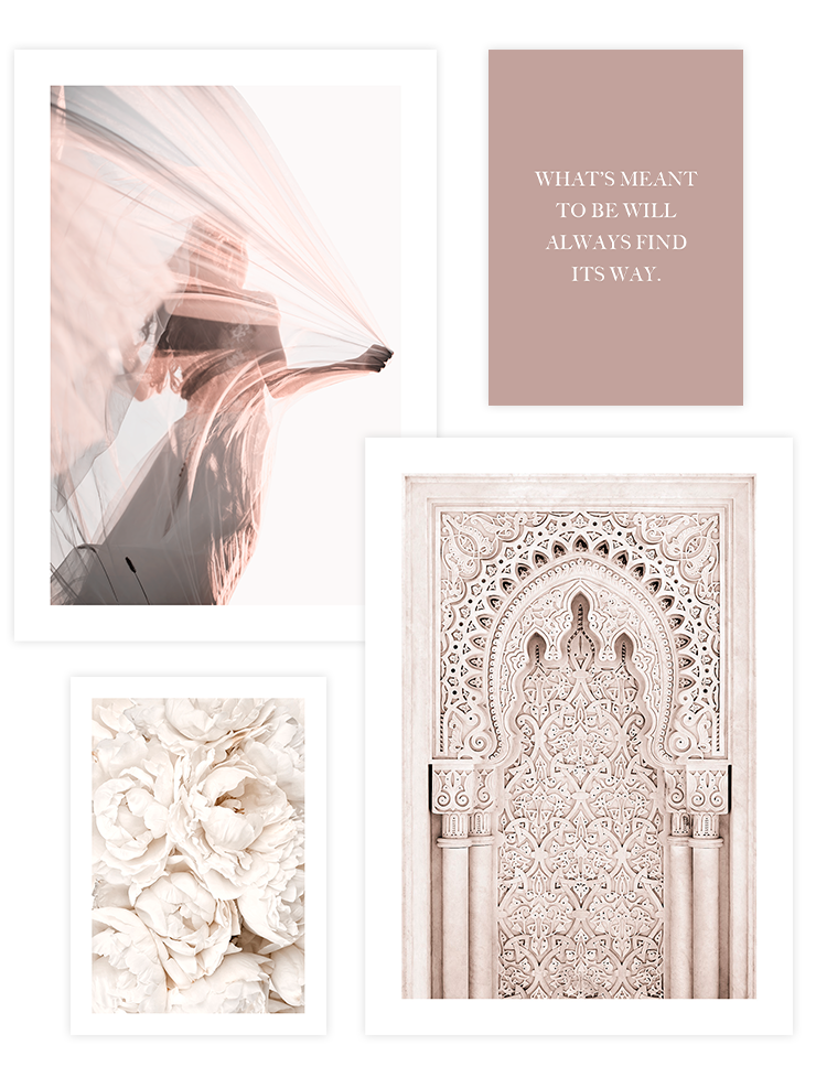 Beige Ensemble Poster Seti