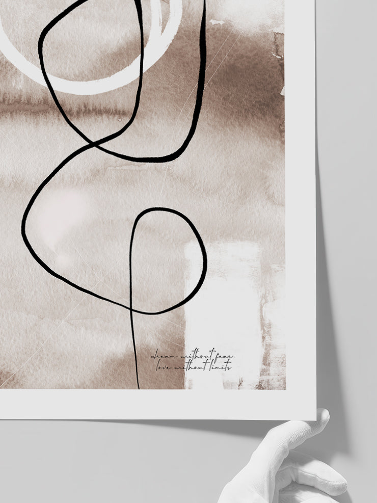 Abstract Lines N3 - Art Print  Poster