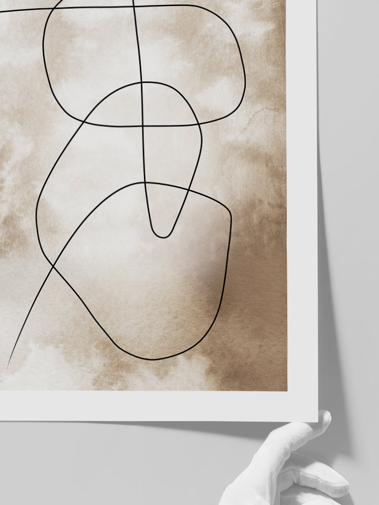 Abstract Lines N1 - Art Print  Poster