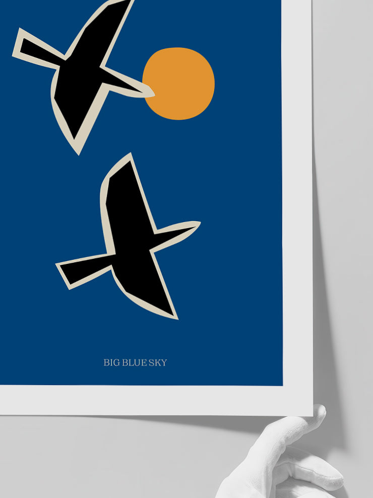 Big Blue Sky - Art Print  Poster