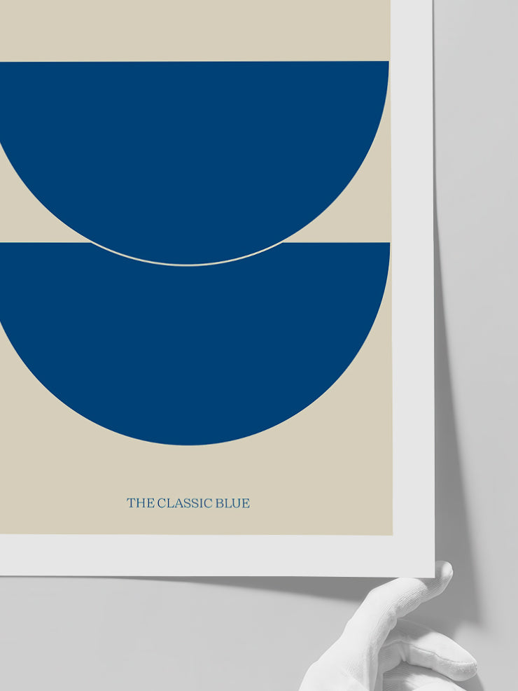 The Classic Blue - Art Print  Poster