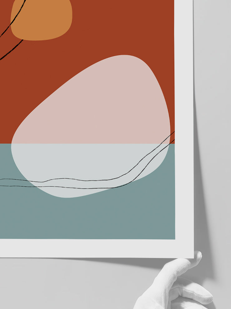 Shapes And Lines 2 - Art Print  Poster