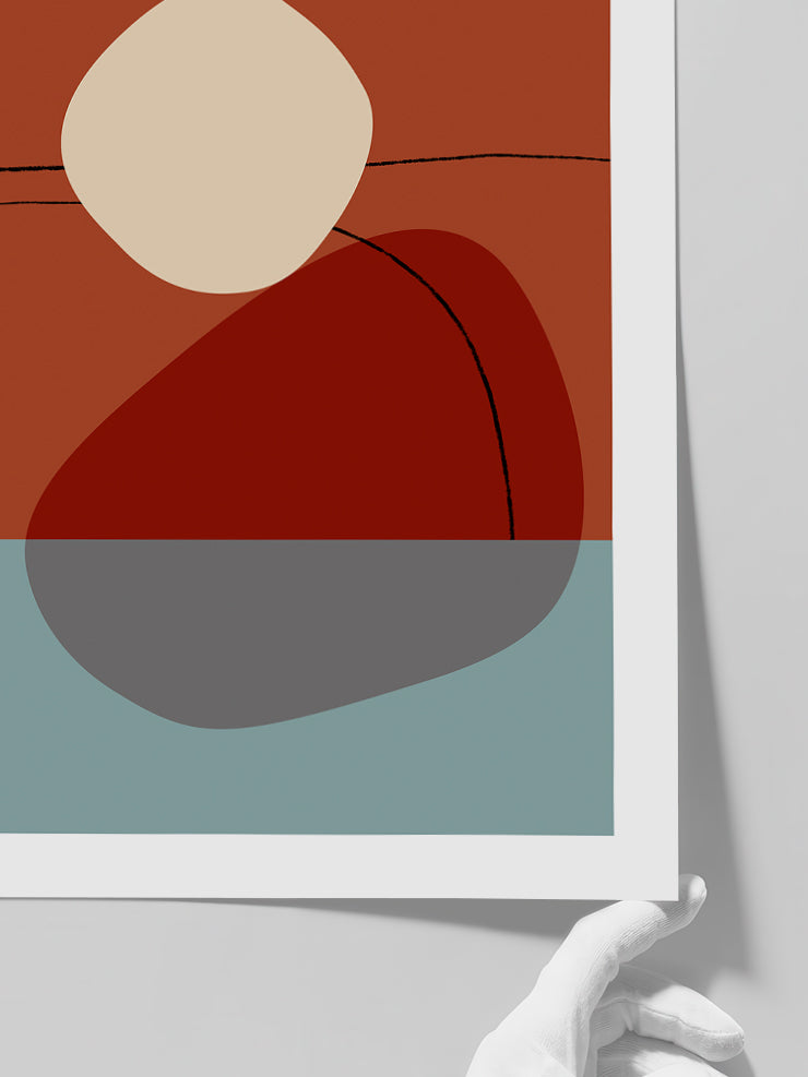 Shapes And Lines 4 - Art Print  Poster