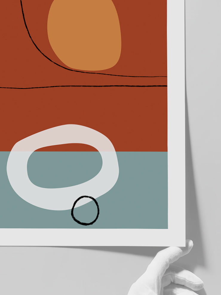 Shapes And Lines 3 - Art Print  Poster