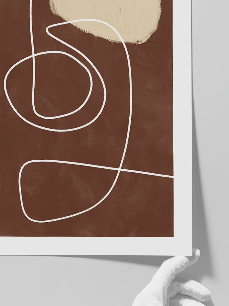 Organic Lines 1 - Art Print  Poster