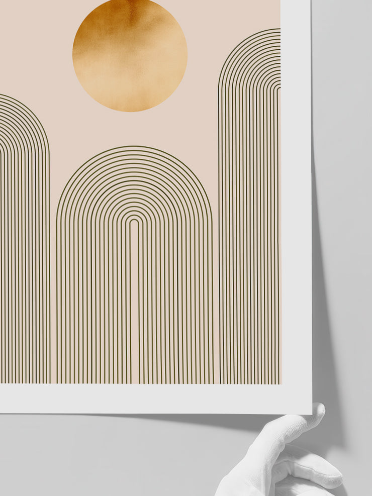 Golden Arch 3 - Art Print  Poster