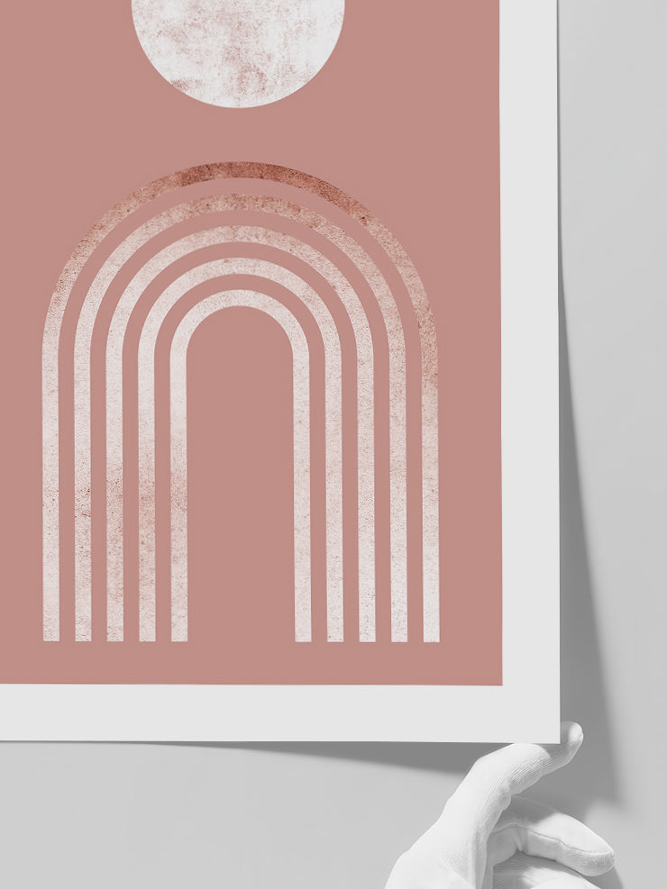 Arch And The Moon - Art Print  Poster