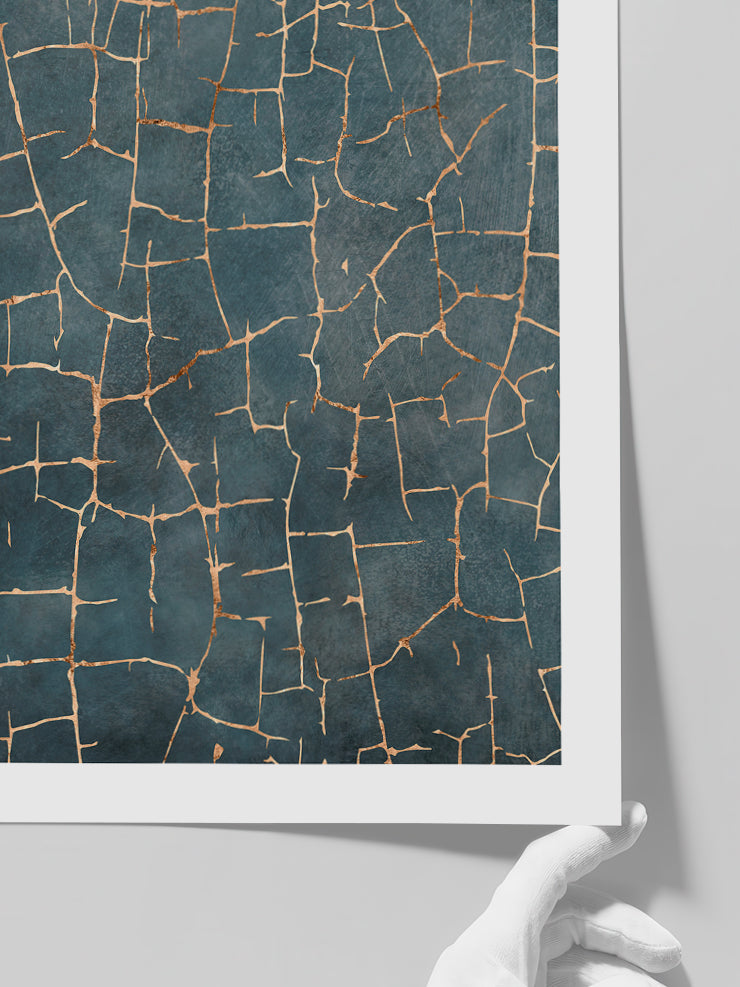 Gold Veins N1 - Art Print