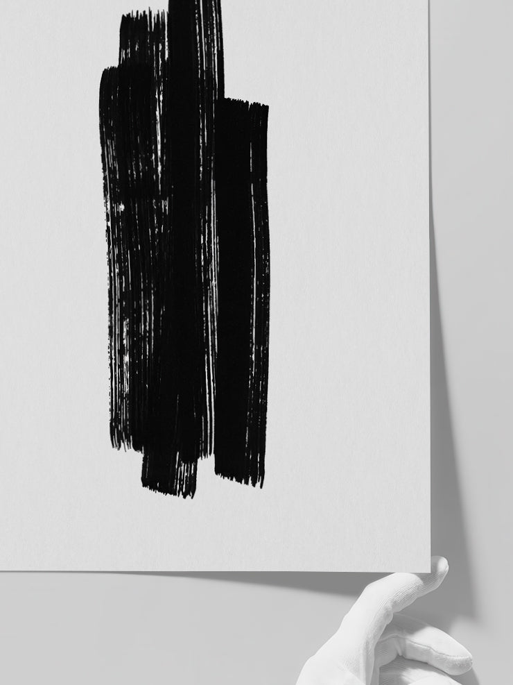 Black Stroke - Art Print  Poster