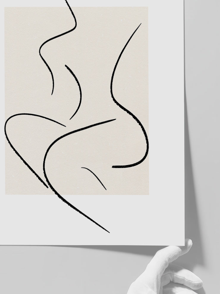 Woman Body - Art Print  Poster
