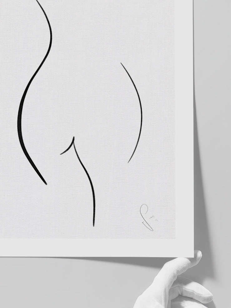 Woman Body Shape - Art Print