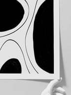 Noir Sur Blanc N2 - Art Print