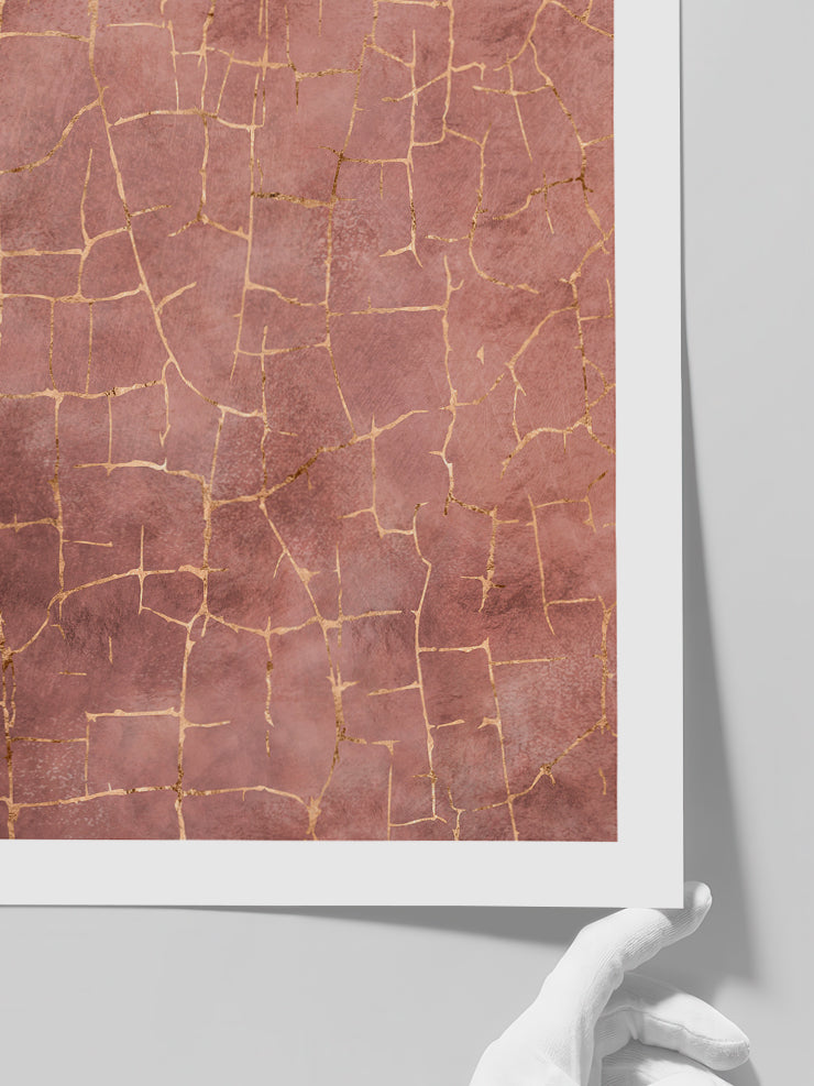 Gold Veins N3 - Art Print