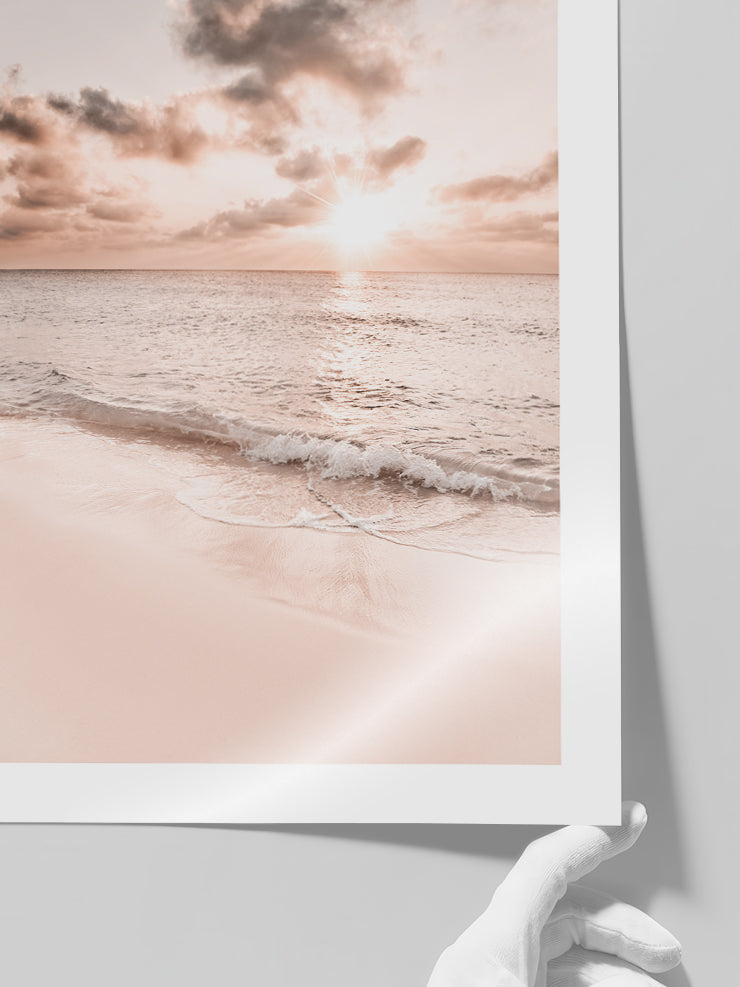 Pink Golden Morning - Art Print  Poster
