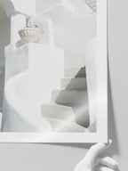 Beyaz Kerpiç Ev - Art Print