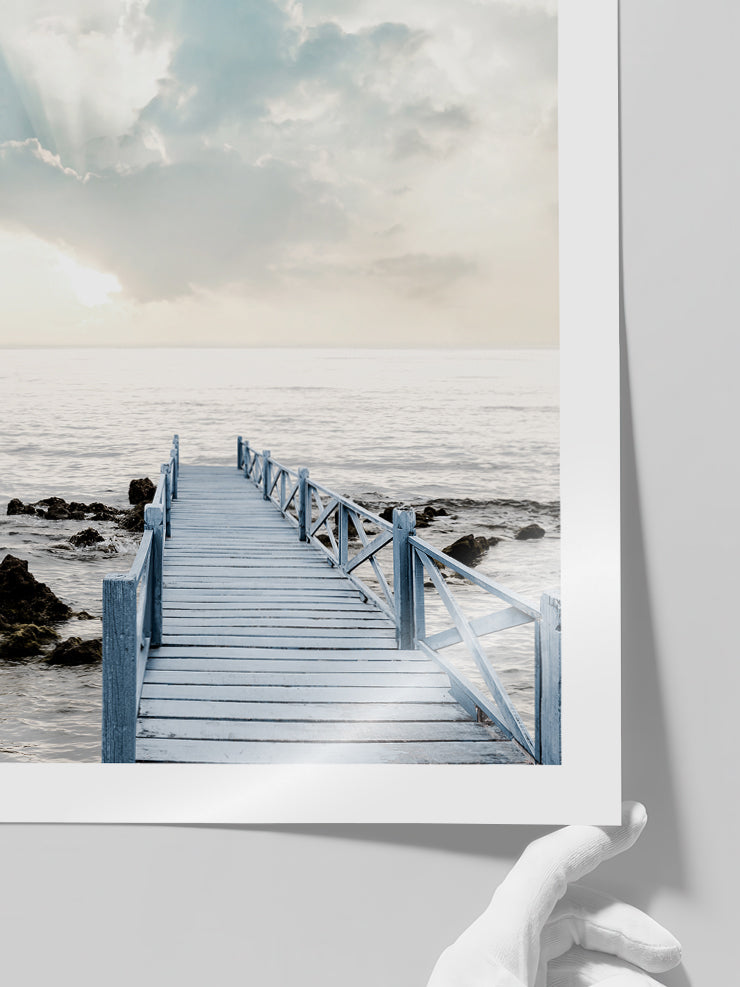 Mavi İskele - Art Print