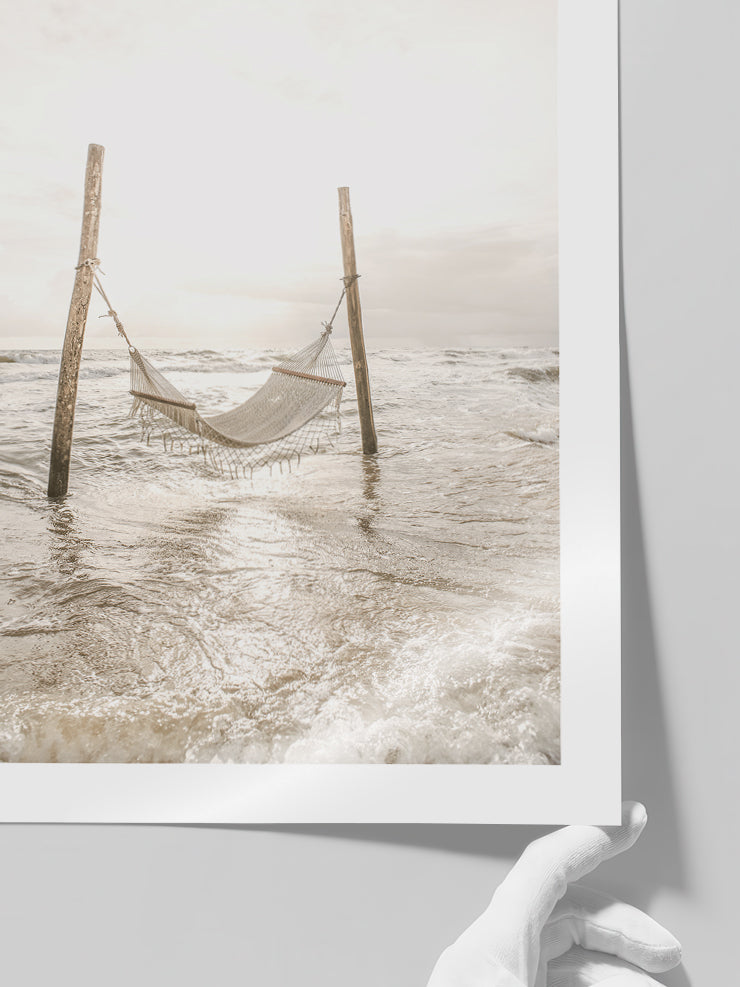 Deniz Ve Hamak - Art Print