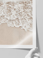 Bej Deniz Köpükleri - Art Print