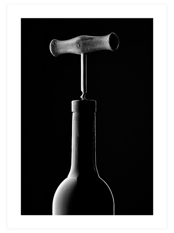 Şarap Şişesi - Art Print