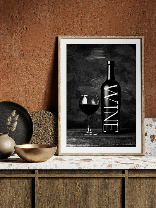 Şarap - Art Print